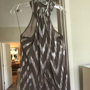 ROBBI & NIKKI metallic halter top